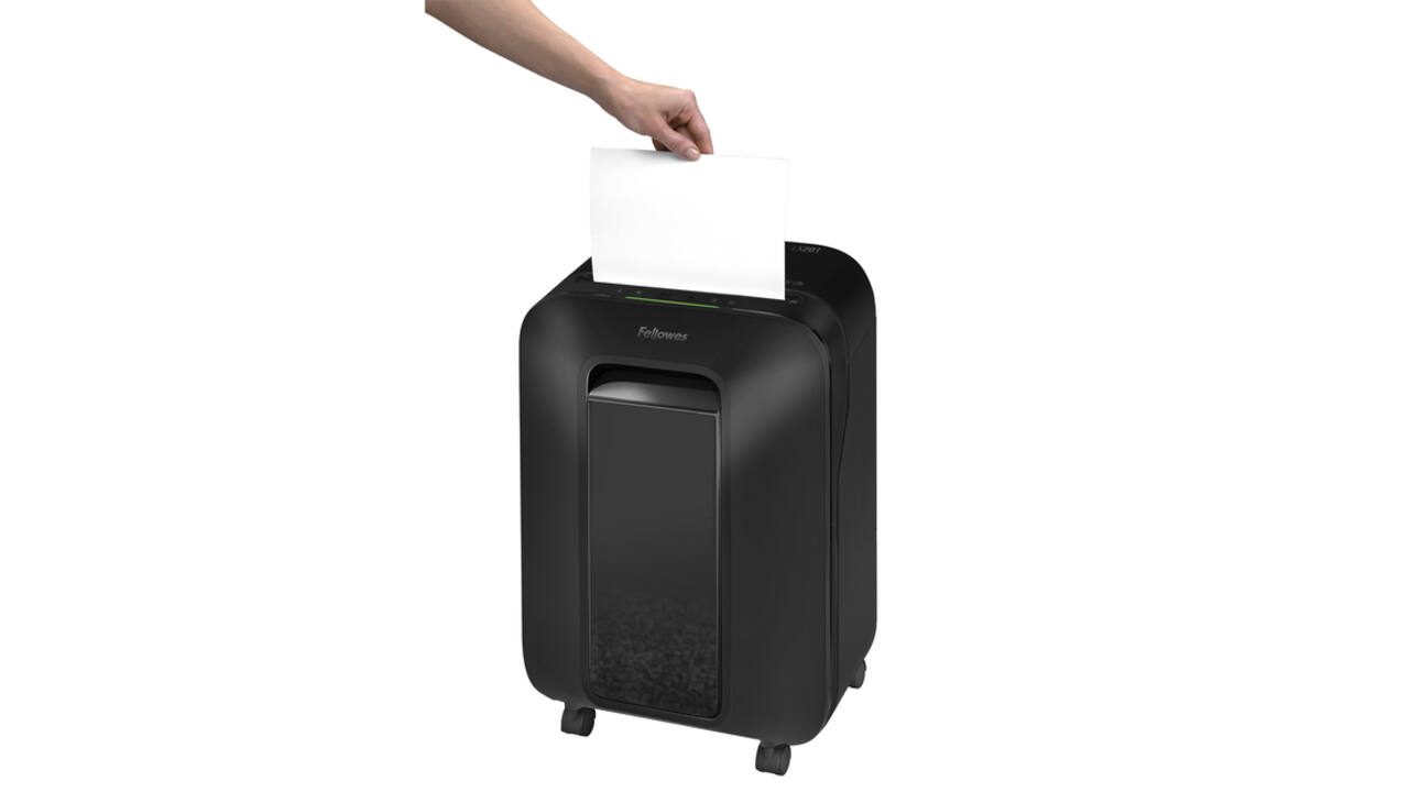 Papiervernietiger Fellowes Powershred LX201 snippers 2x12mm zwart