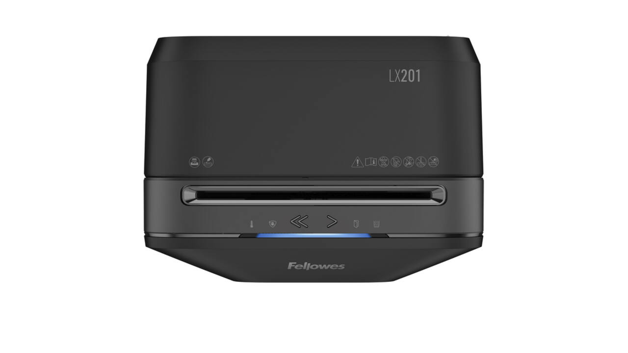 Papiervernietiger Fellowes Powershred LX201 snippers 2x12mm zwart