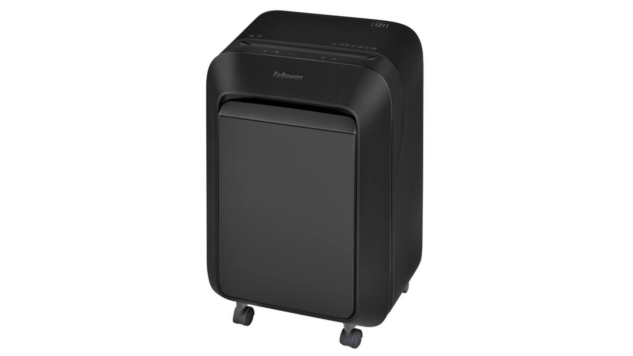 Papiervernietiger Fellowes Powershred LX211 snippers 2x12mm zwart