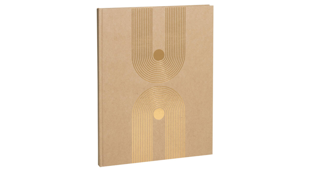 Gastenboek Exacompta Graphik 270x220mm blanco kraft
