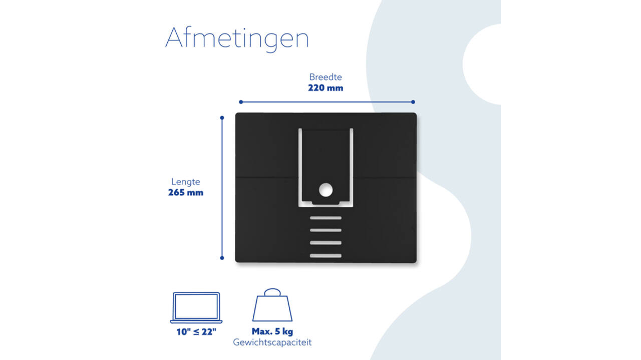 Laptopstandaard R-Go Riser Attachable