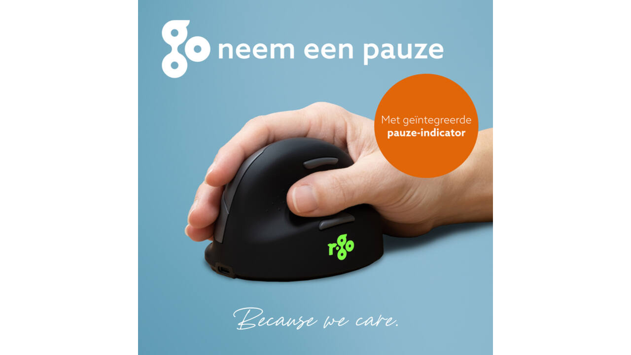 Muis R-Go Ergonomisch HE Break Wireless Rechts M