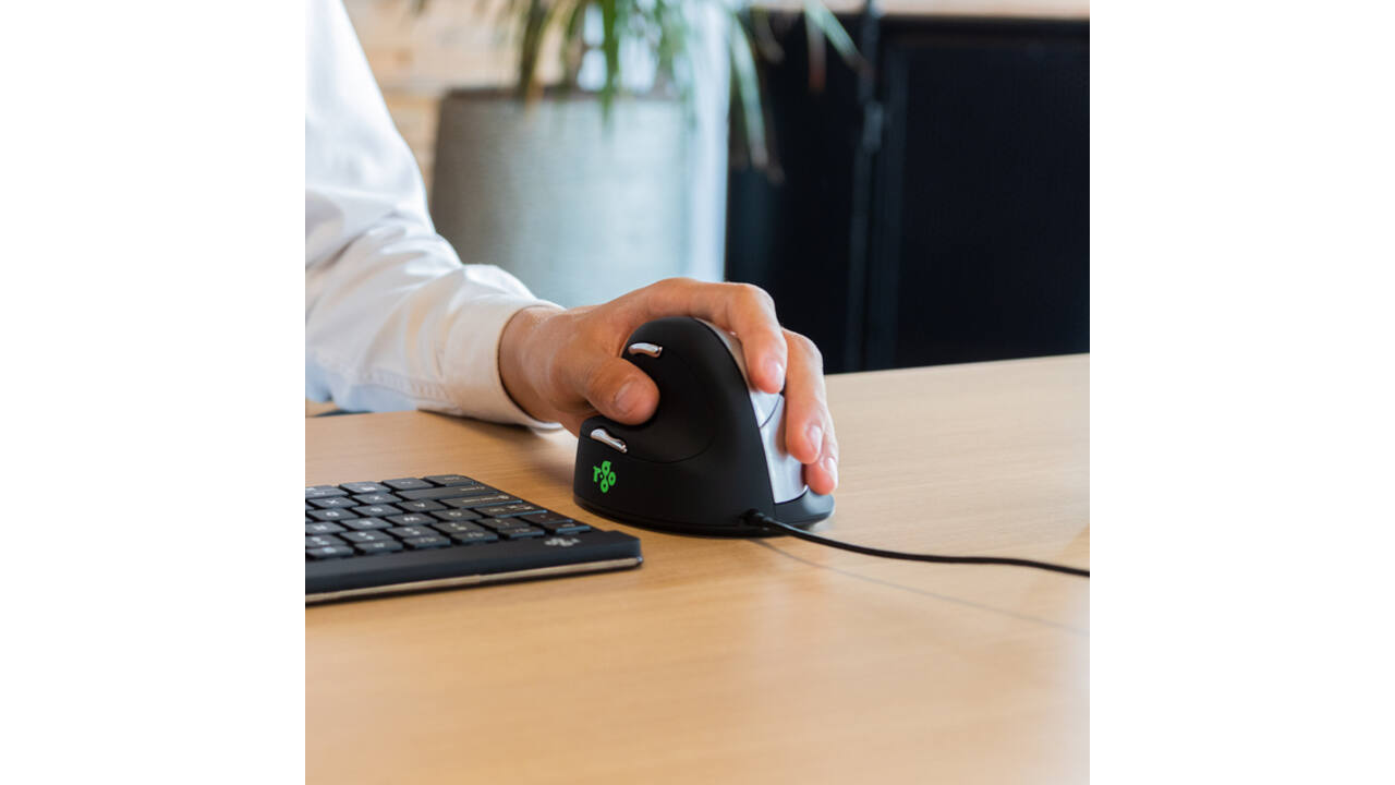 Muis R-Go Ergonomisch HE Break Draad Links M