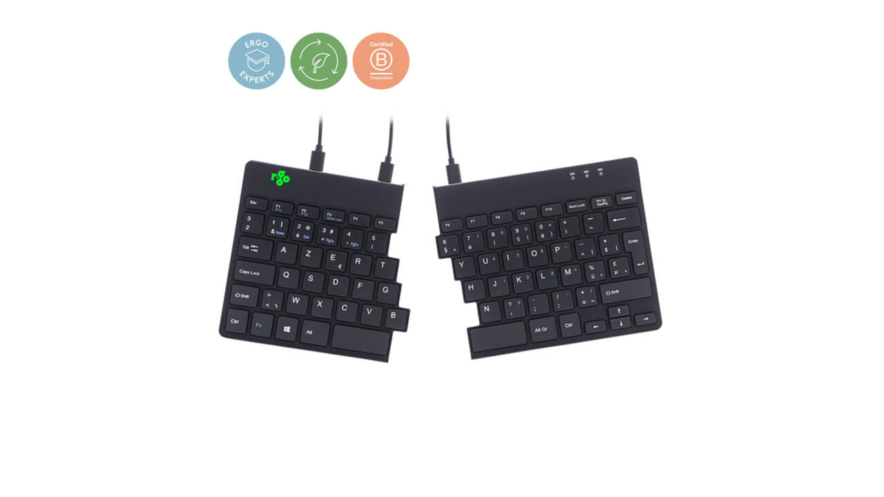 Toetsenbord R-Go Ergonomisch Split Break AZERTY