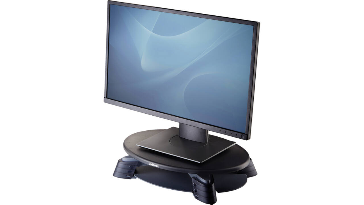 Monitorstandaard Fellowes Compact lichtgrijs/donkergrijs