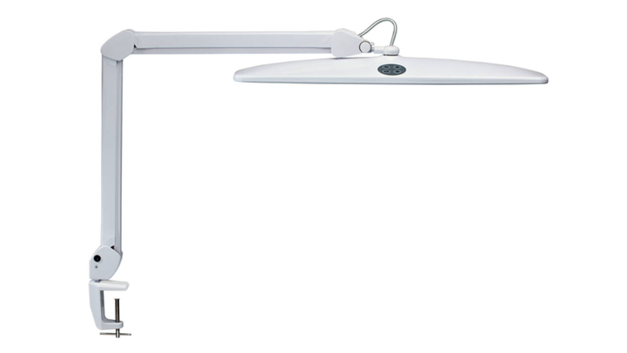 Werkpleklamp MAUL Work LED tafelklem dimbaar wit