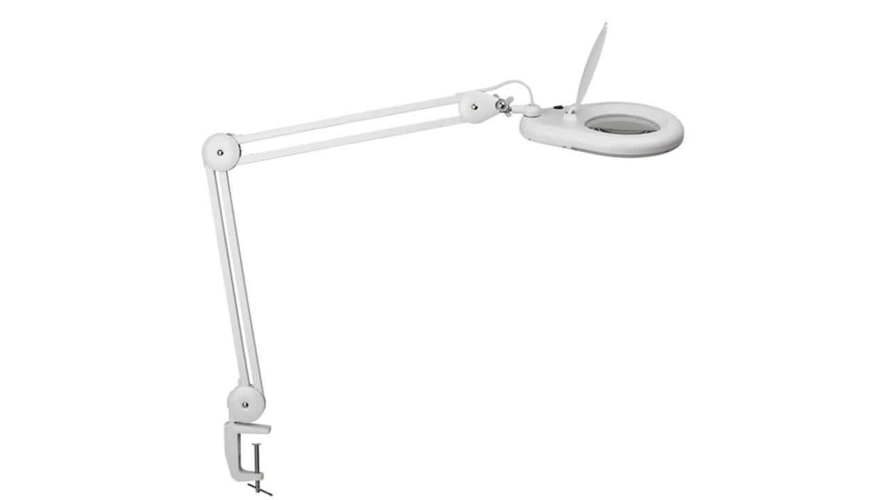 Loeplamp MAUL Viso LED tafelklem wit