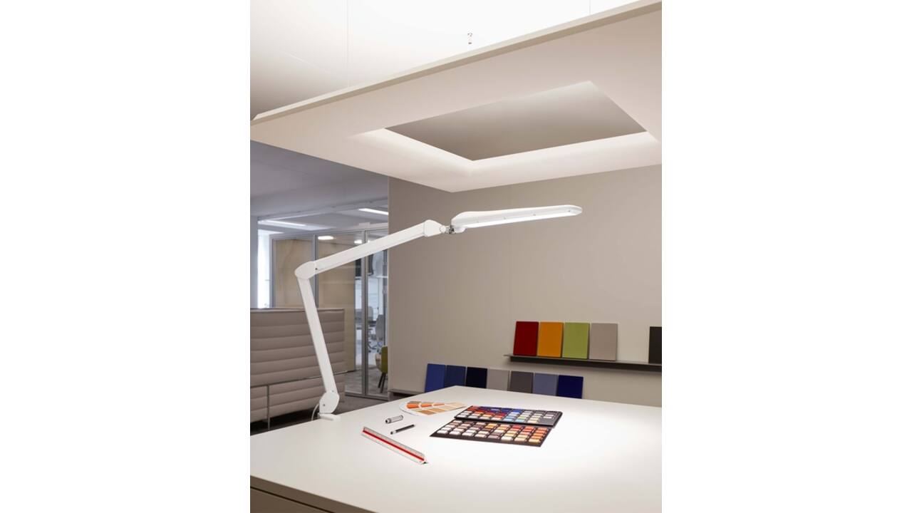 Werkpleklamp MAUL Craft LED tafelklem dimbaar wit