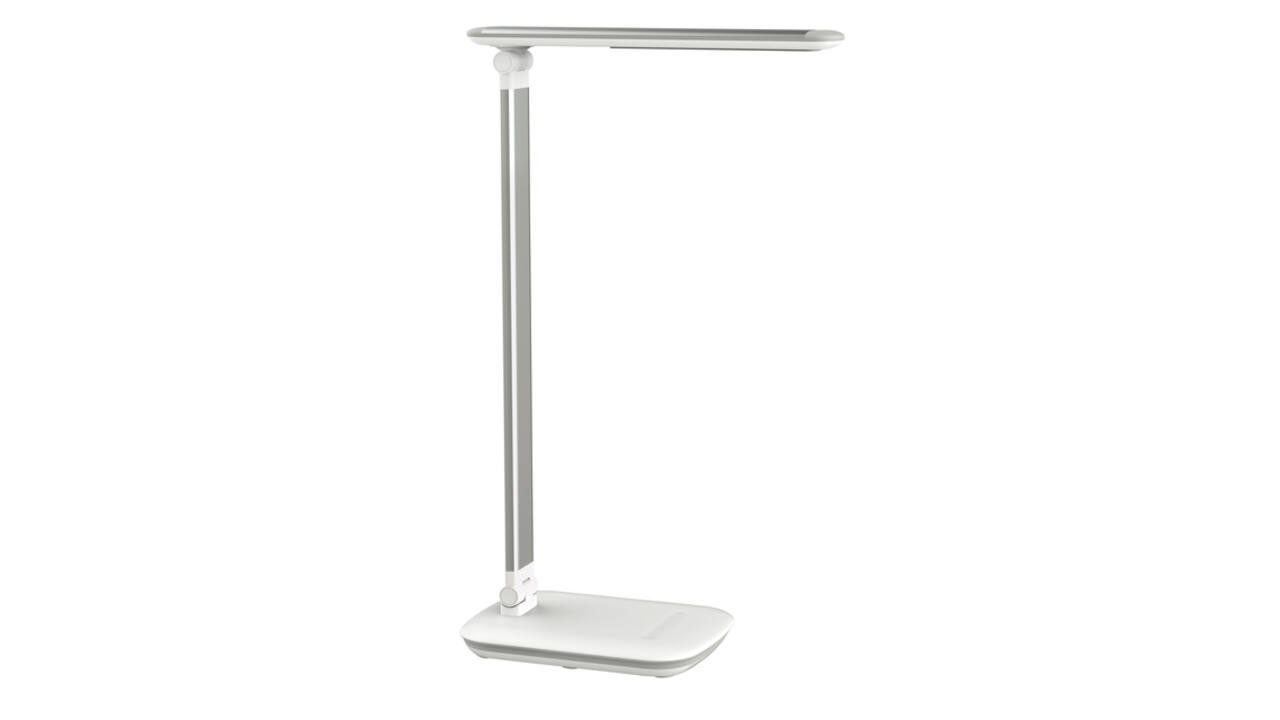 Bureaulamp MAUL Jazzy LED voet dimbaar + usbpoort wit