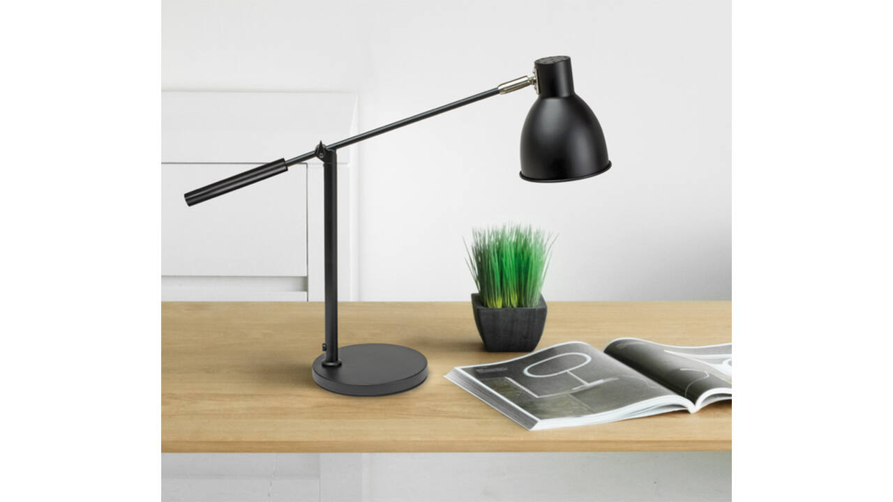 Bureaulamp MAUL Finja excl. LED lamp voet zwart