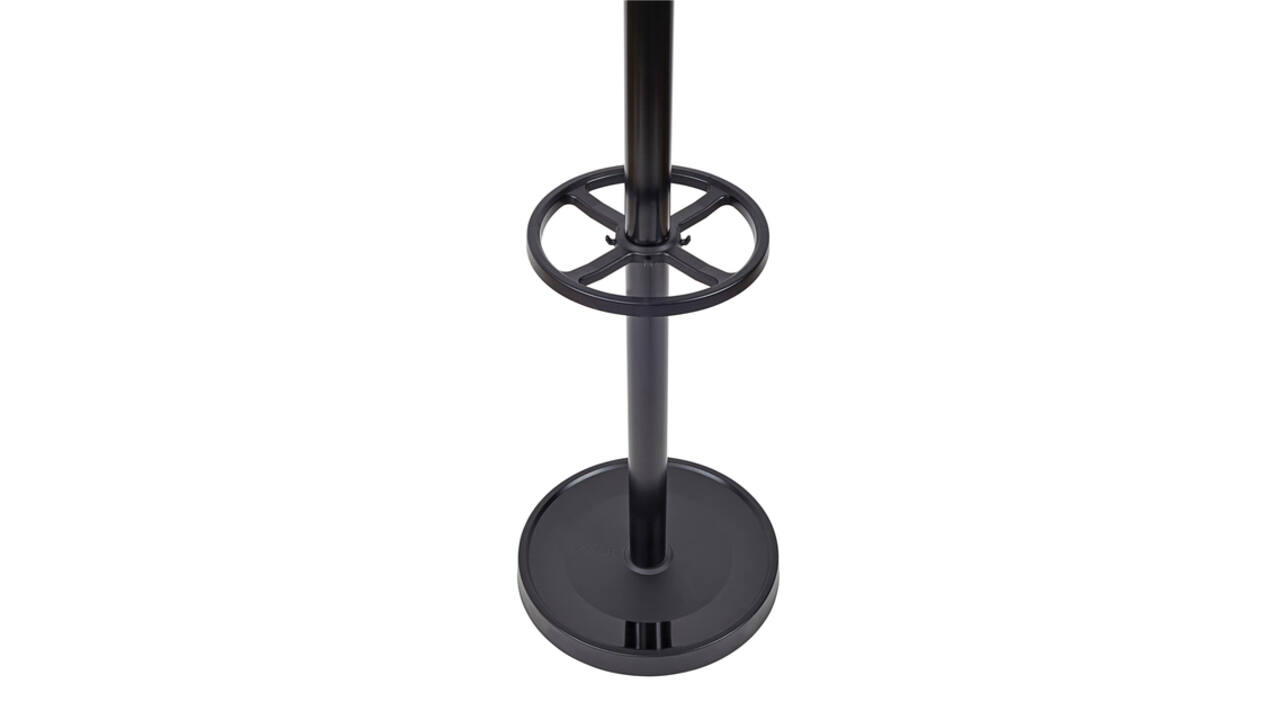 Kapstok MAUL Grando staand 175cm 16 haken zwart RAL9004