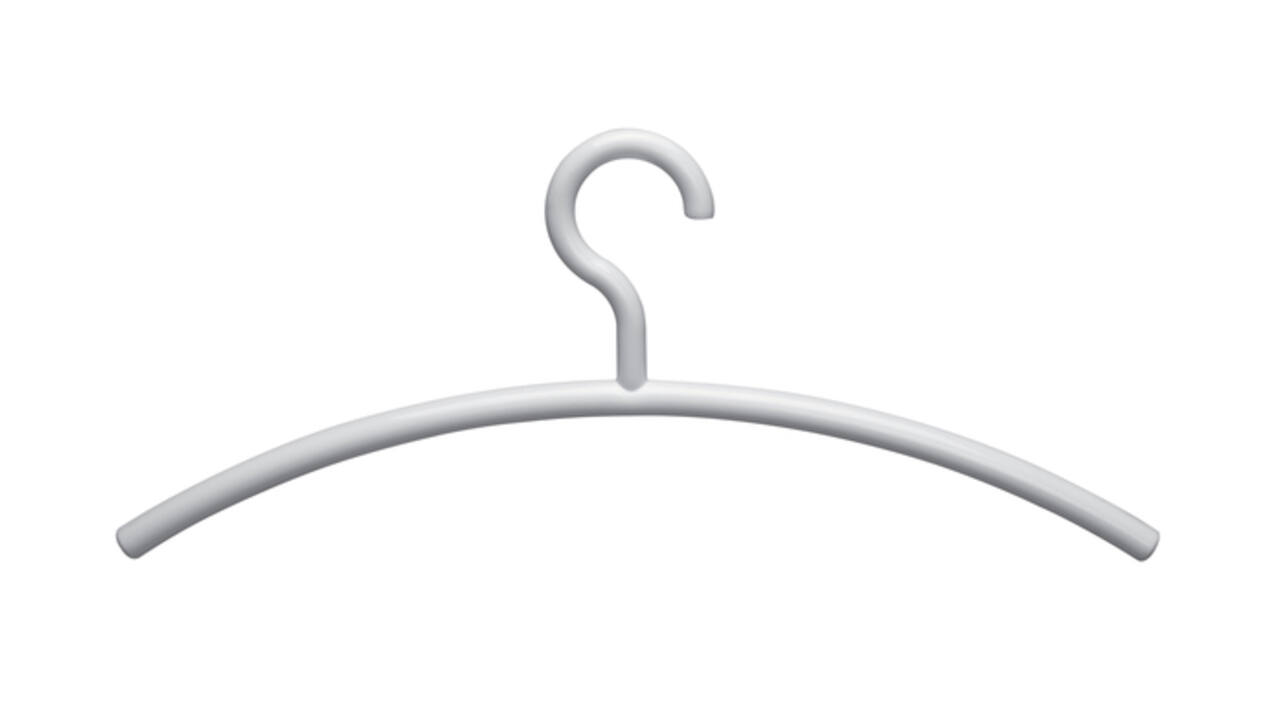 Kledinghanger MAUL acryl 460X190mm wit 5 stuks