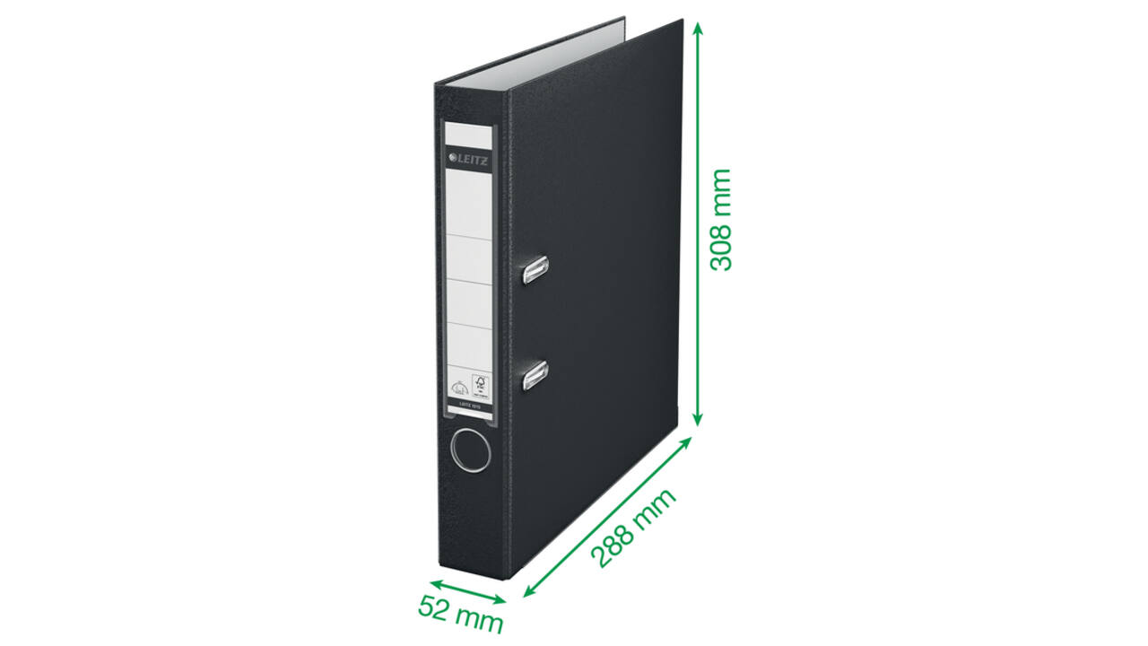 Ordner Leitz 1015 180° 52mm PP A4 lichtgroen
