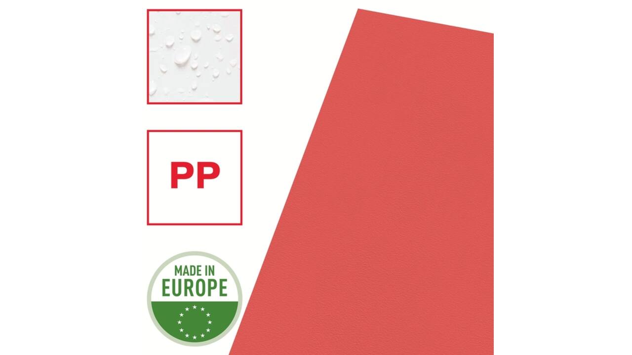 Insteekmap L-model Esselte standaard A4 0.11mm PP rood 100 stuks