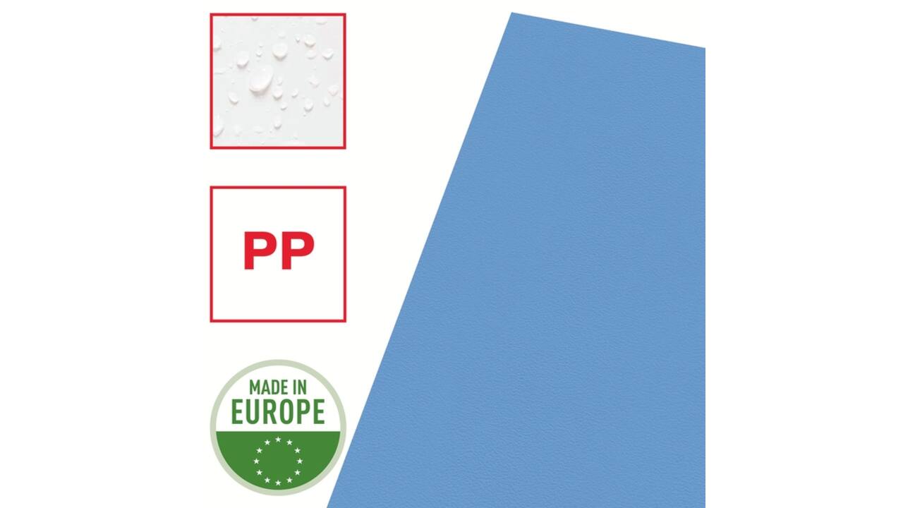 Insteekmap L-model Esselte standaard A4 0.11mm PP blauw 100 stuks
