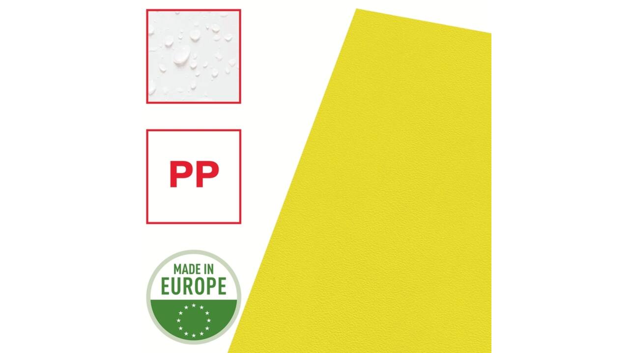 Insteekmap L-model Esselte standaard A4 0.11mm PP geel 100 stuks