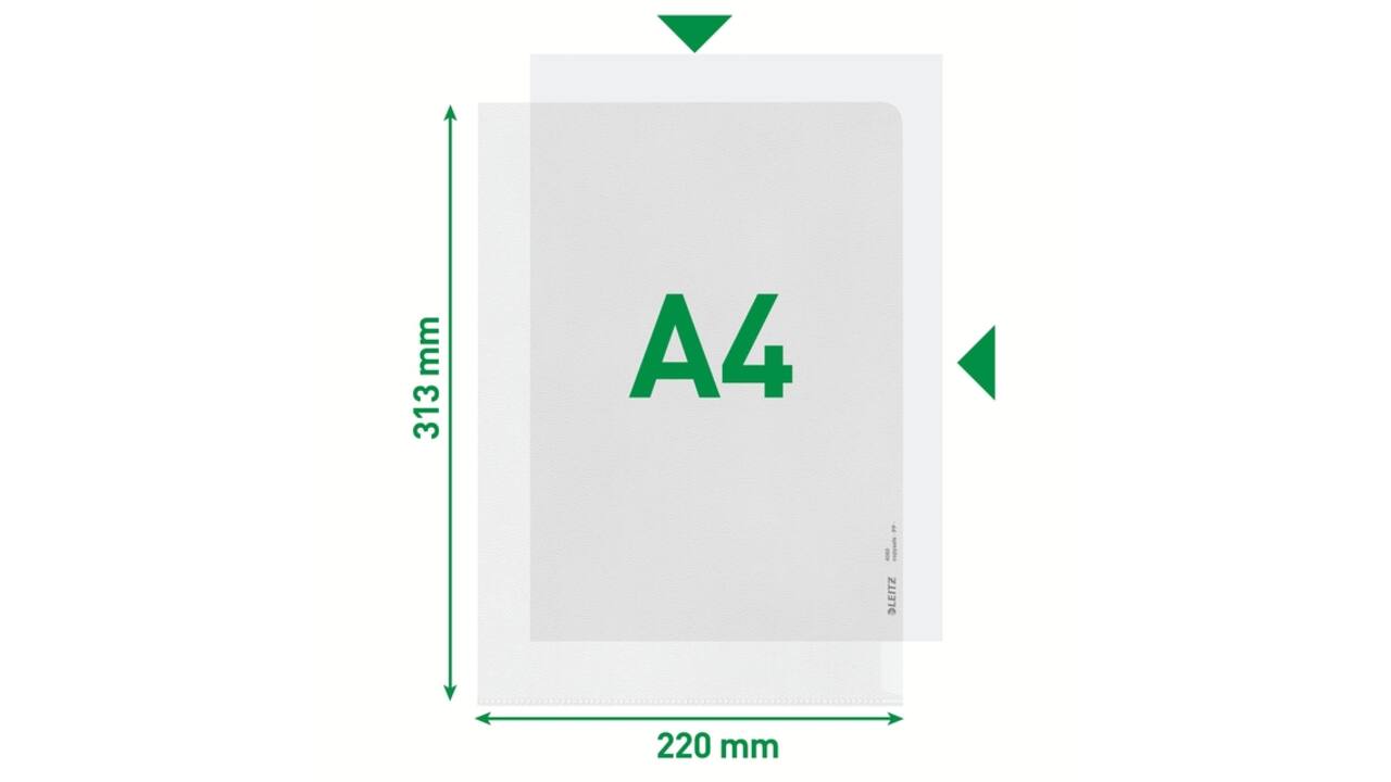 Insteekmap L-model Leitz Premium copy safe 0.17mm PP A4 transparant 100 stuks