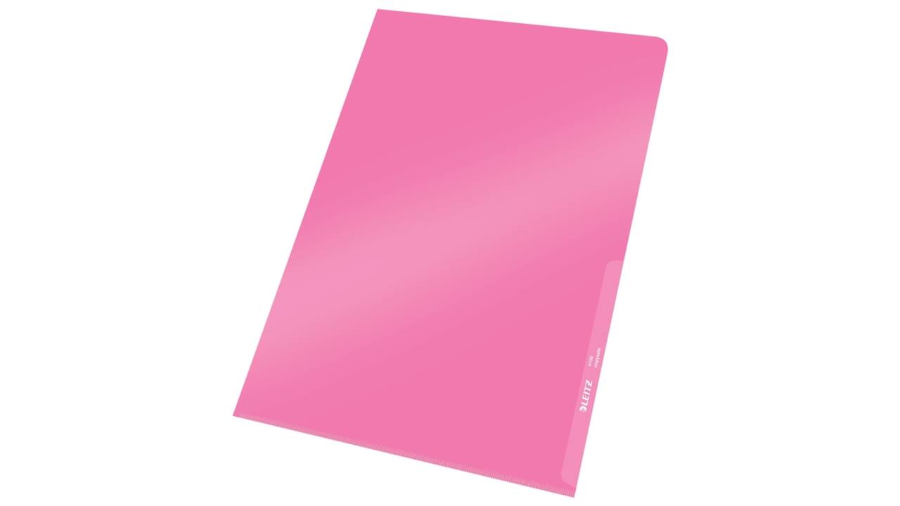 Insteekmap L-model Leitz Premium copy safe 0.15mm PVC A4 rood 100 stuks