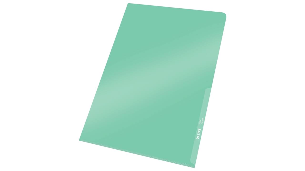 Insteekmap L-model Leitz Premium copy safe 0.15mm PVC A4 groen 100 stuks