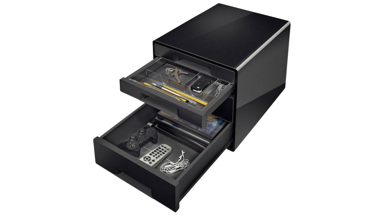 Ladenblok Leitz WOW CUBE A4 maxi 4 laden zwart
