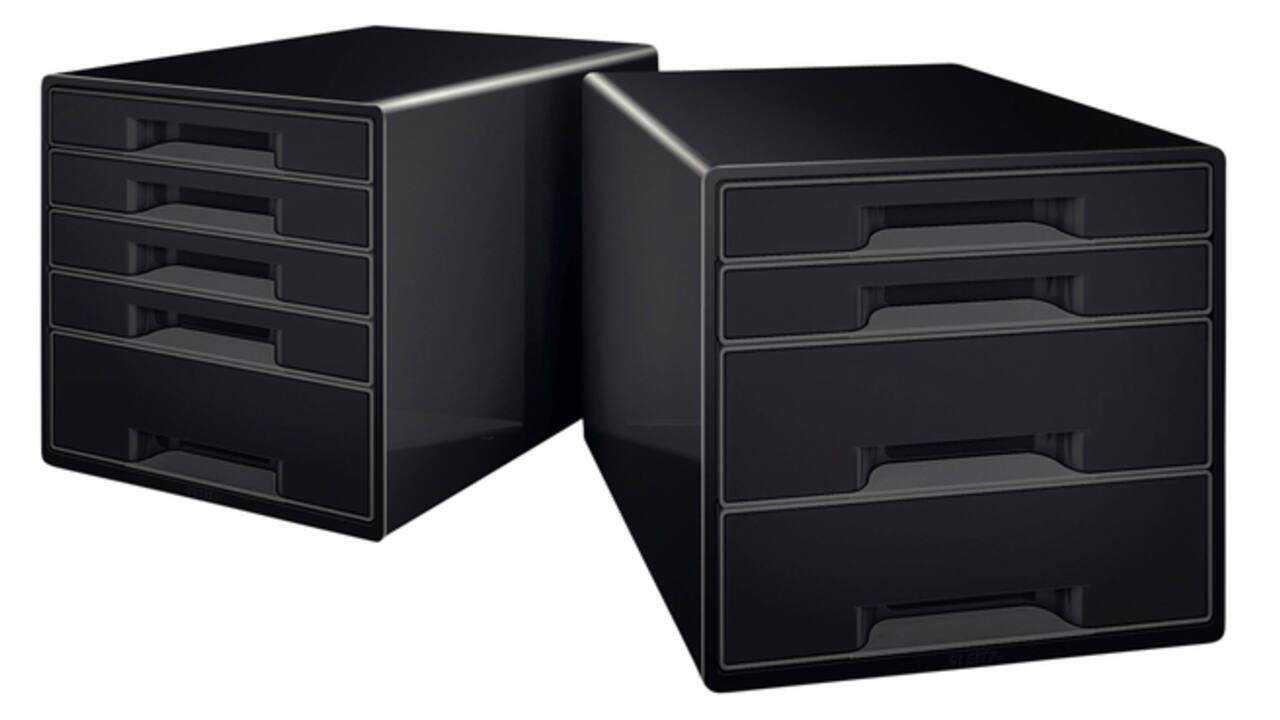Ladenblok Leitz WOW CUBE A4 maxi 4 laden zwart