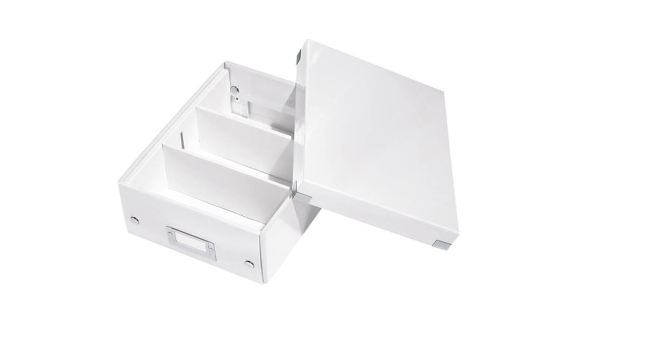 Sorteerbox Leitz WOW Click & Store 220x100x282mm gerecycled karton wit