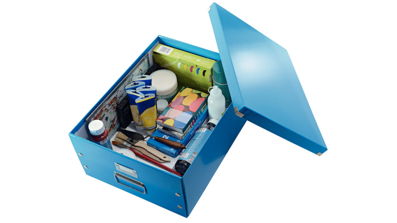 Opbergdoos Leitz Click & Store WOW groot 369x200x482mm blauw