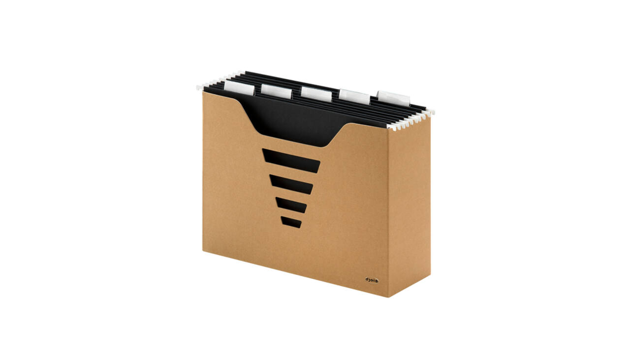 Hangmappenbox Kraft Line A4 + 5 hangmappen