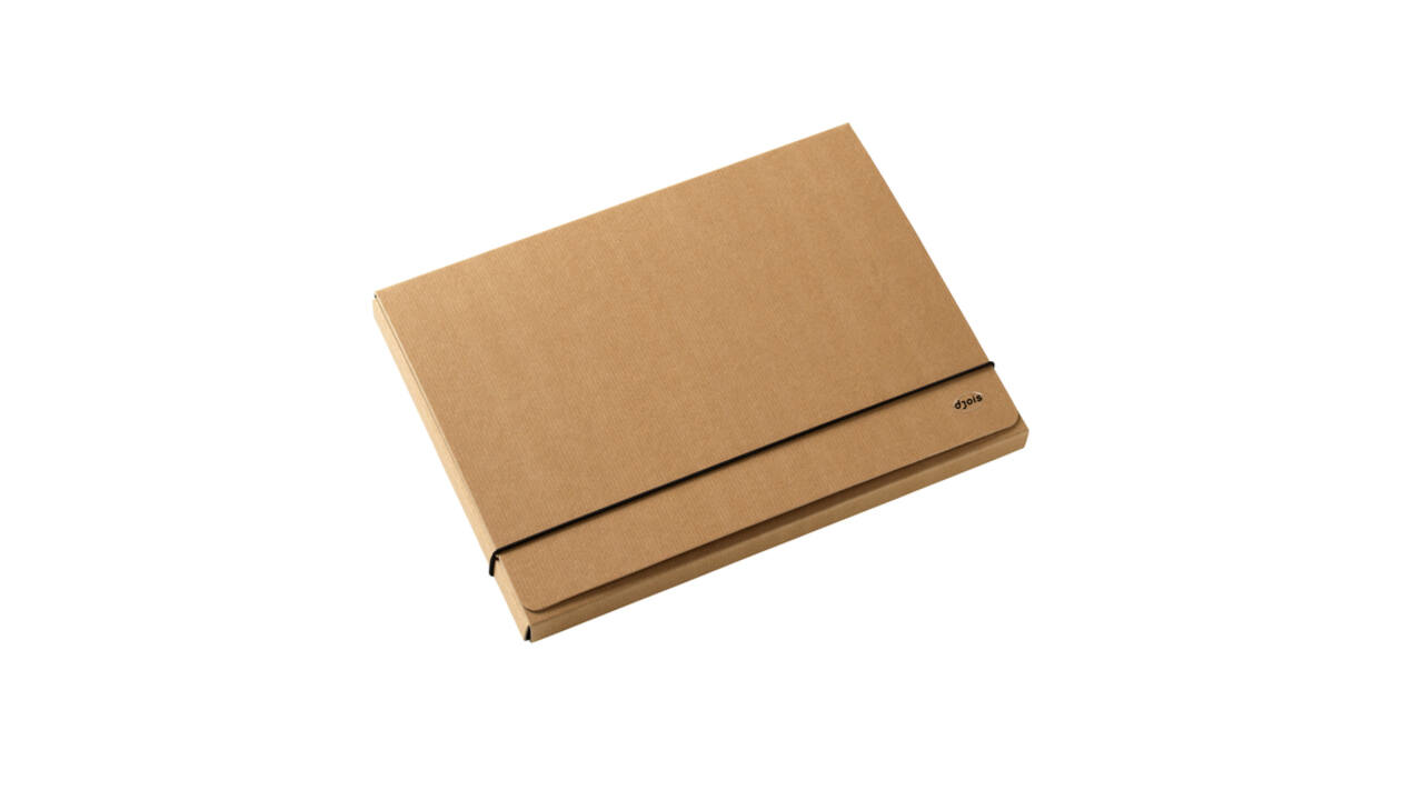 Elastobox Kraft Line A4 3 kleppen bruin