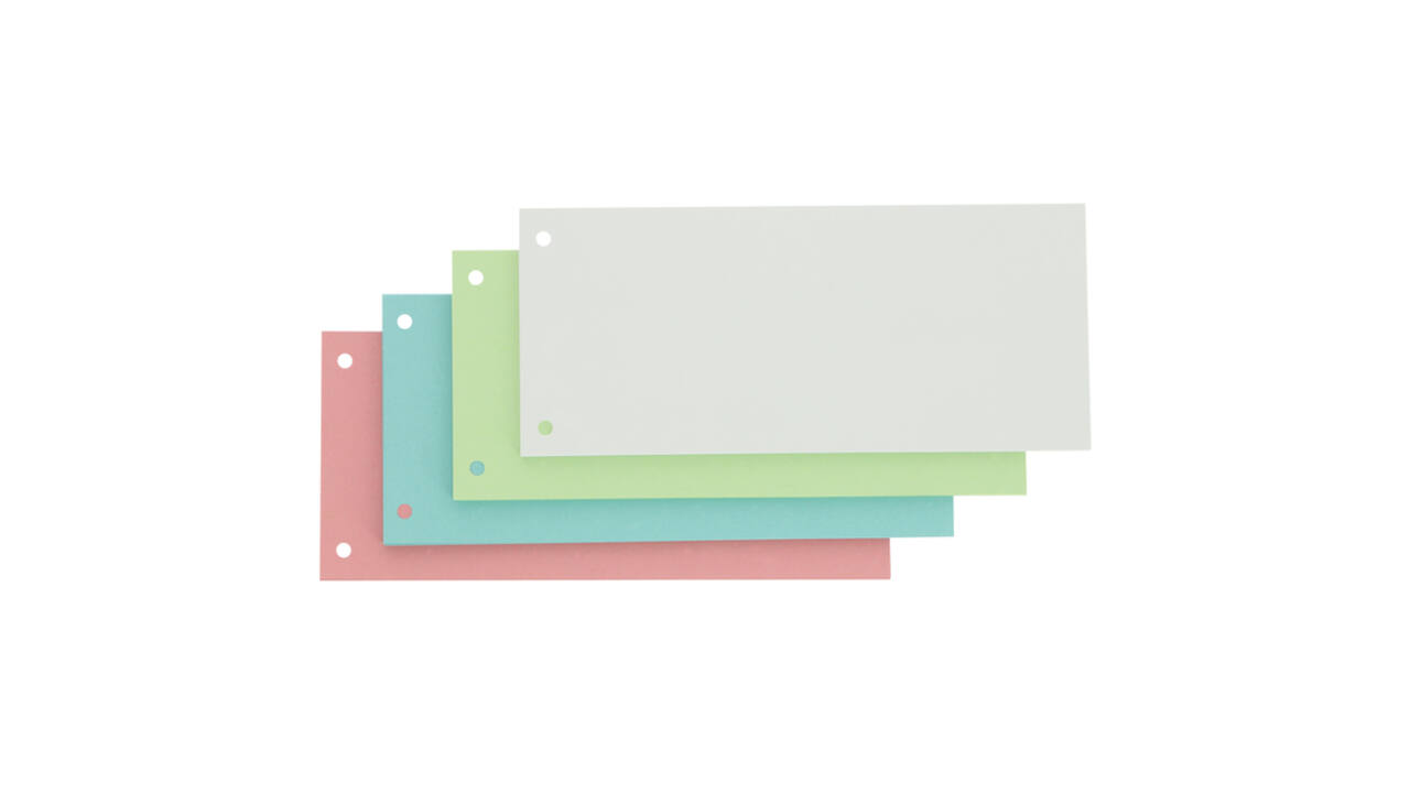 Scheidingsstrook Oxford smal 240x105mm 190gr assorti 100 stuks