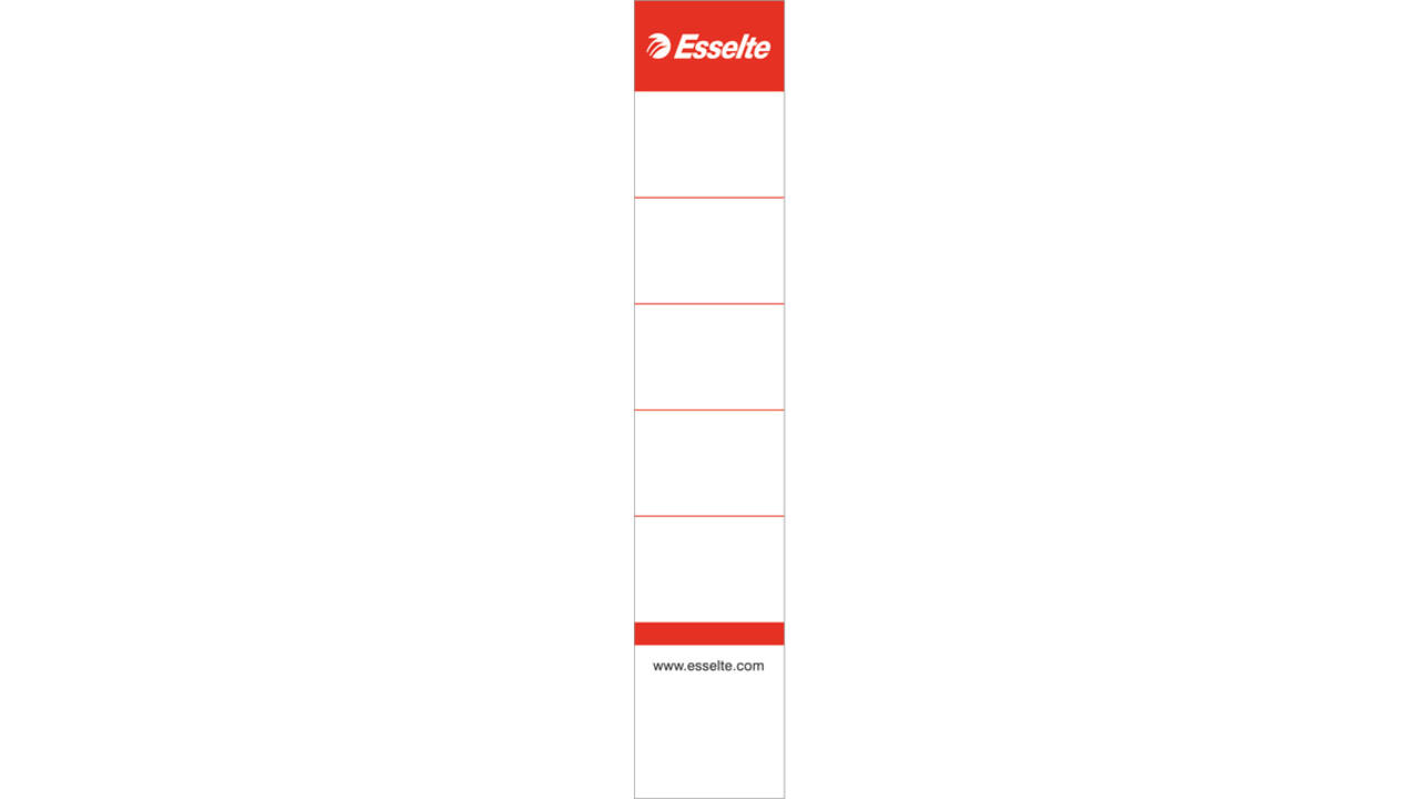 Rugetiket Esselte smal 30x158mm wit 100 stuks