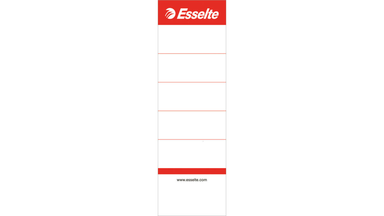 Rugetiket Esselte breed 50x158mm karton wit 100 stuks
