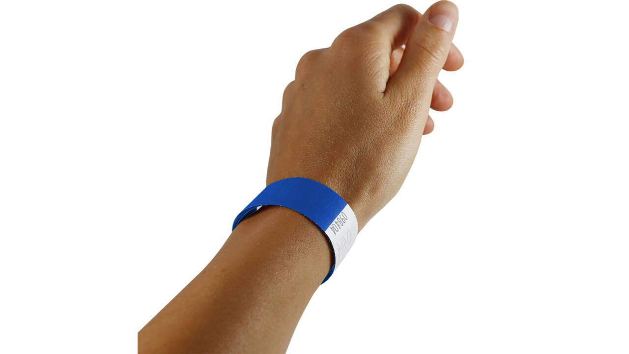 Polsband Combicraft Tyvek blauw 100 stuks
