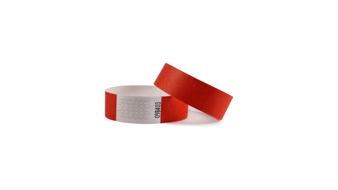 Polsband Combicraft Tyvek rood 100 stuks
