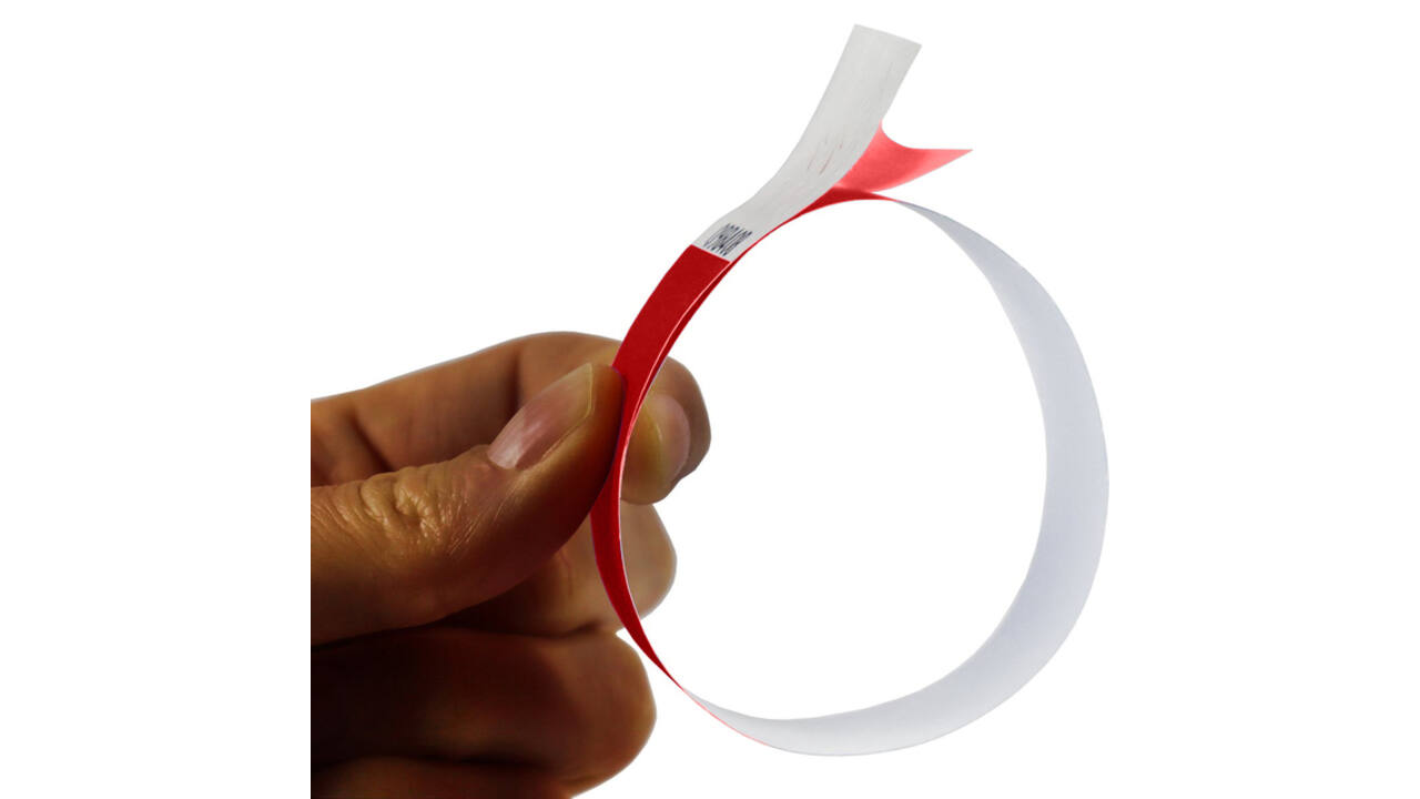 Polsband Combicraft Tyvek rood 100 stuks