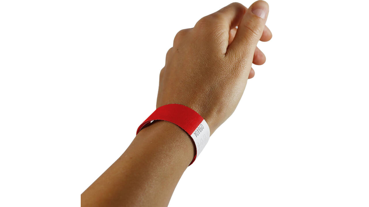 Polsband Combicraft Tyvek rood 100 stuks
