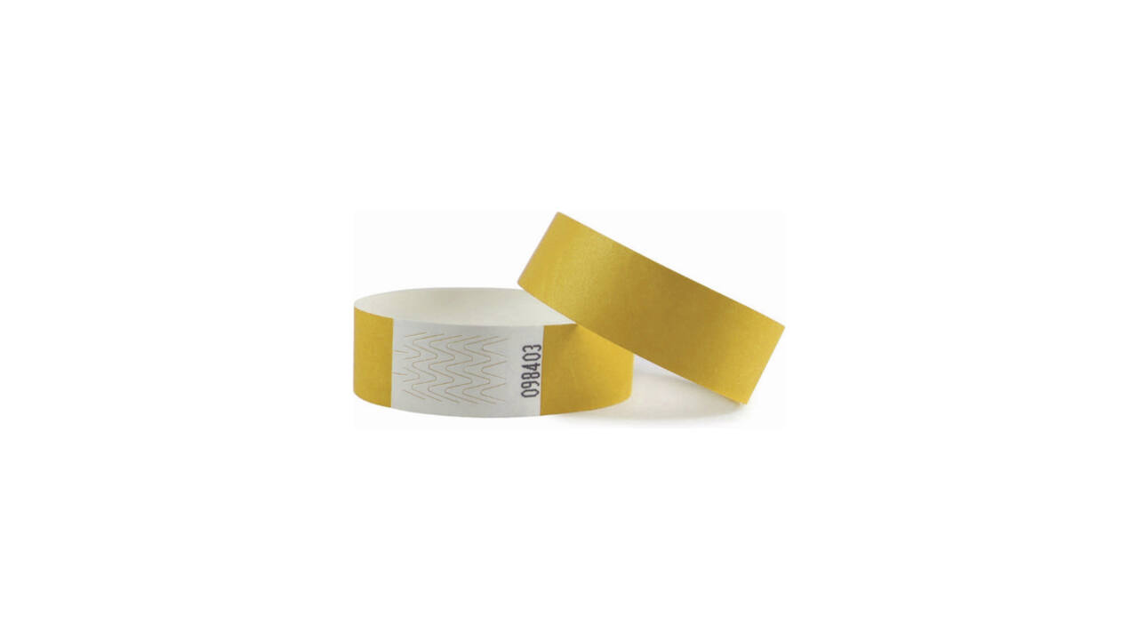Polsband Combicraft Tyvek geel 100 stuks