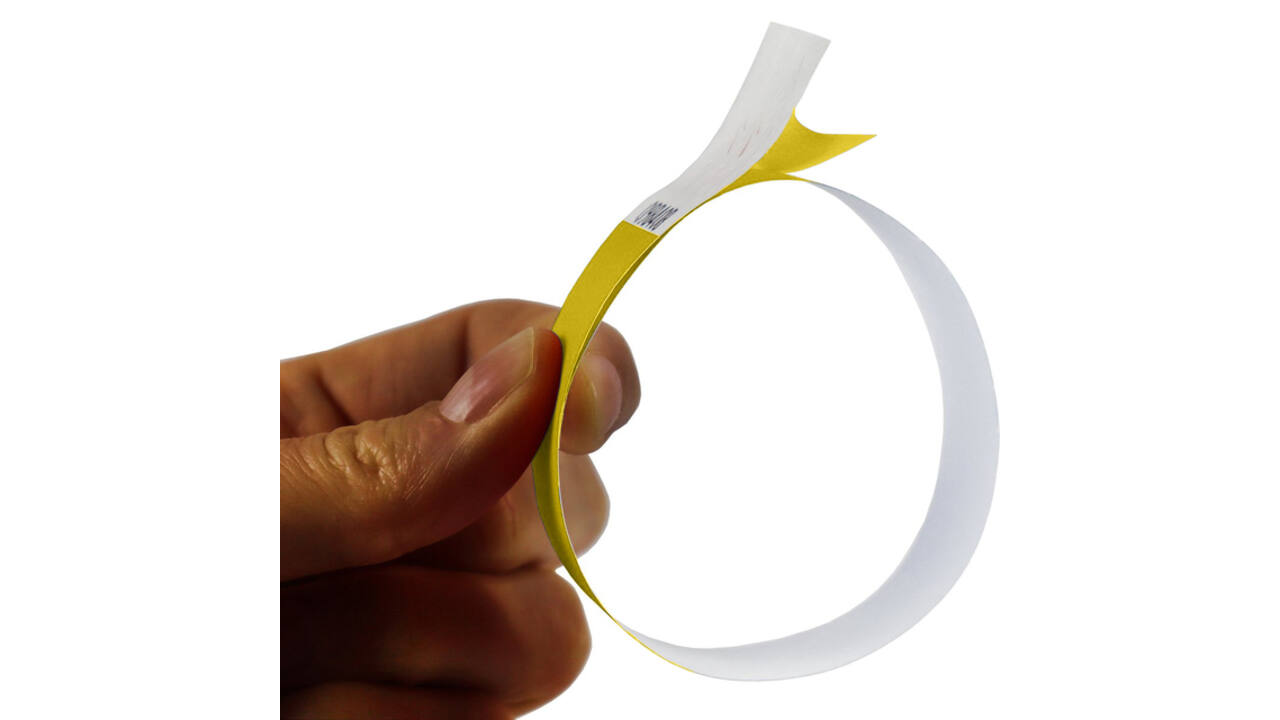 Polsband Combicraft Tyvek geel 100 stuks
