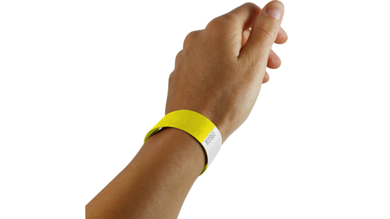 Polsband Combicraft Tyvek geel 100 stuks