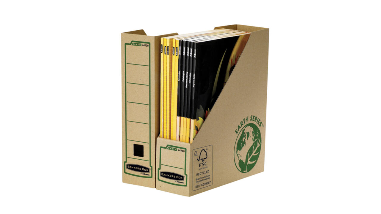 Tijdschriftcassette Bankers Box Earth A4 80mm bruin