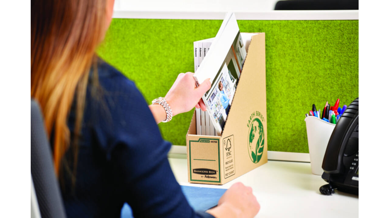 Tijdschriftcassette Bankers Box Earth A4 80mm bruin