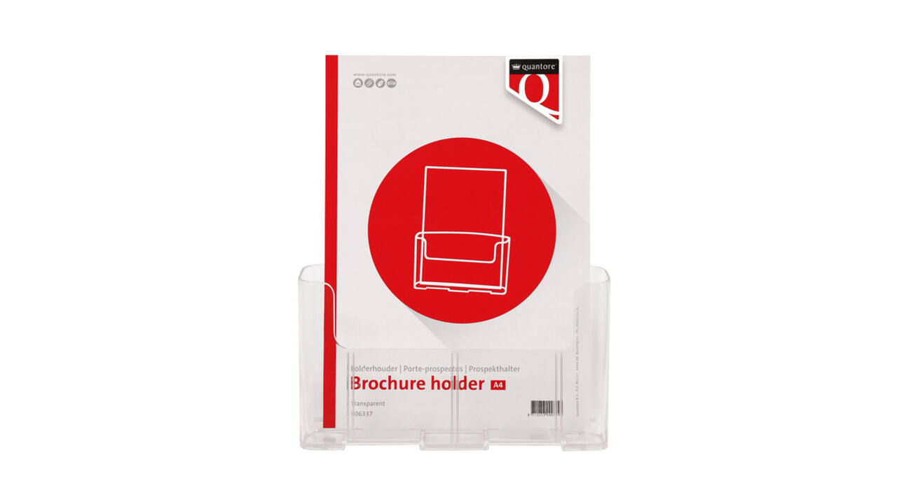 Folderhouder Quantore A4 transparant