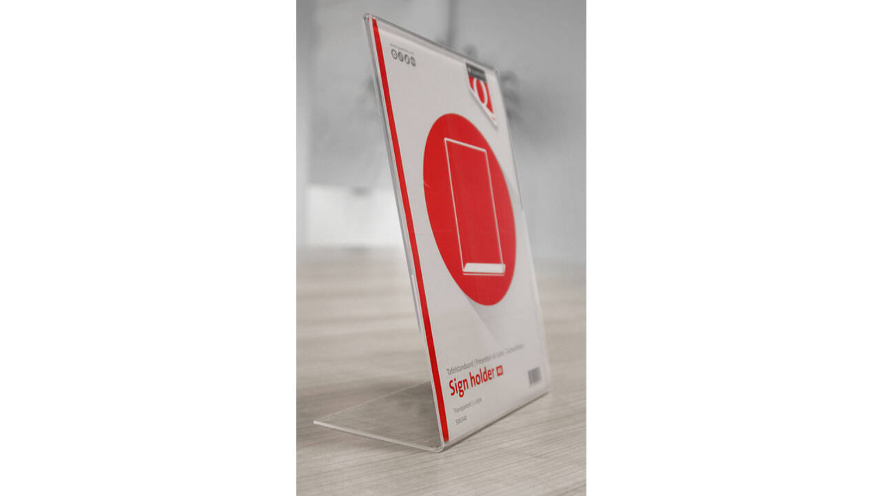 Kaarthouder Quantore A5 L-staand