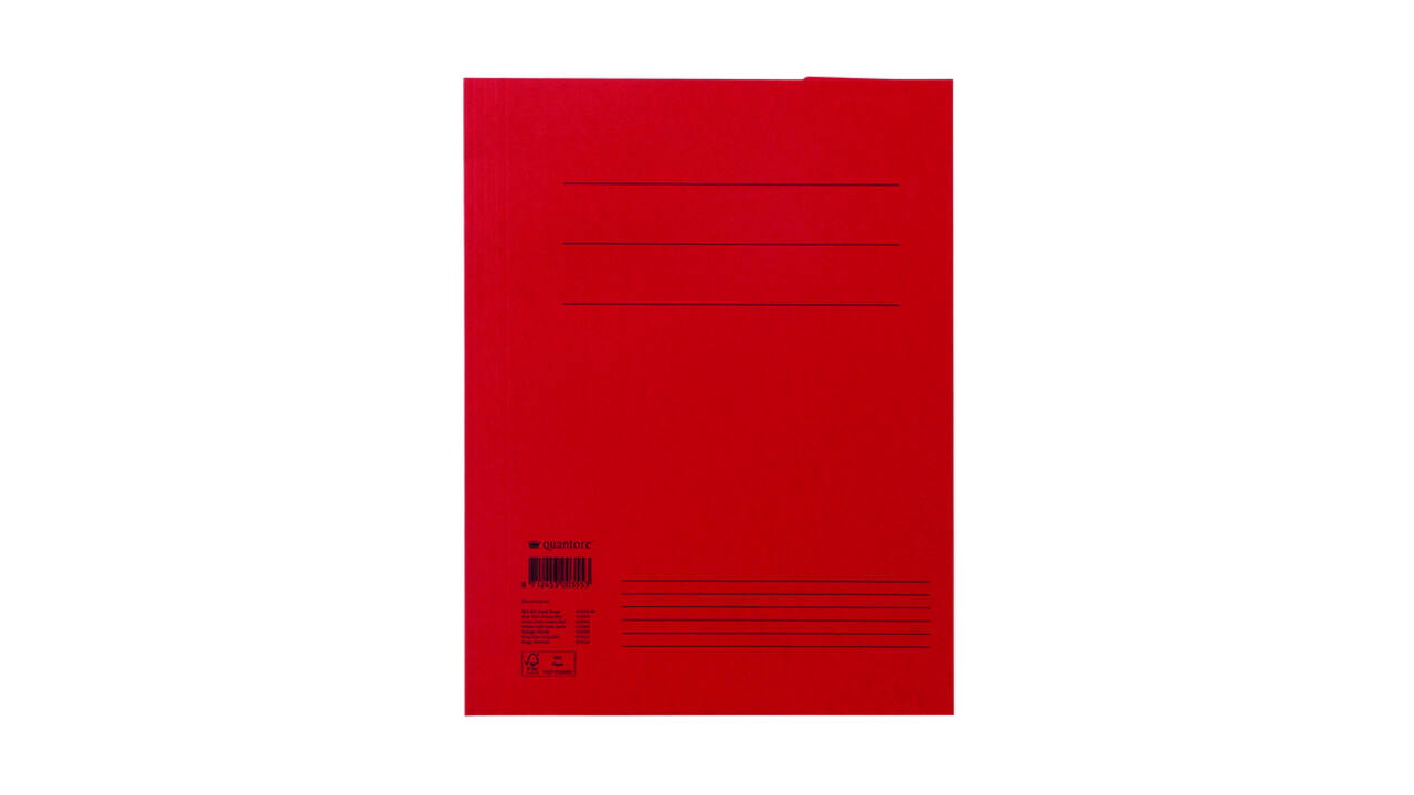 Dossiermap Quantore A4 250gr rood