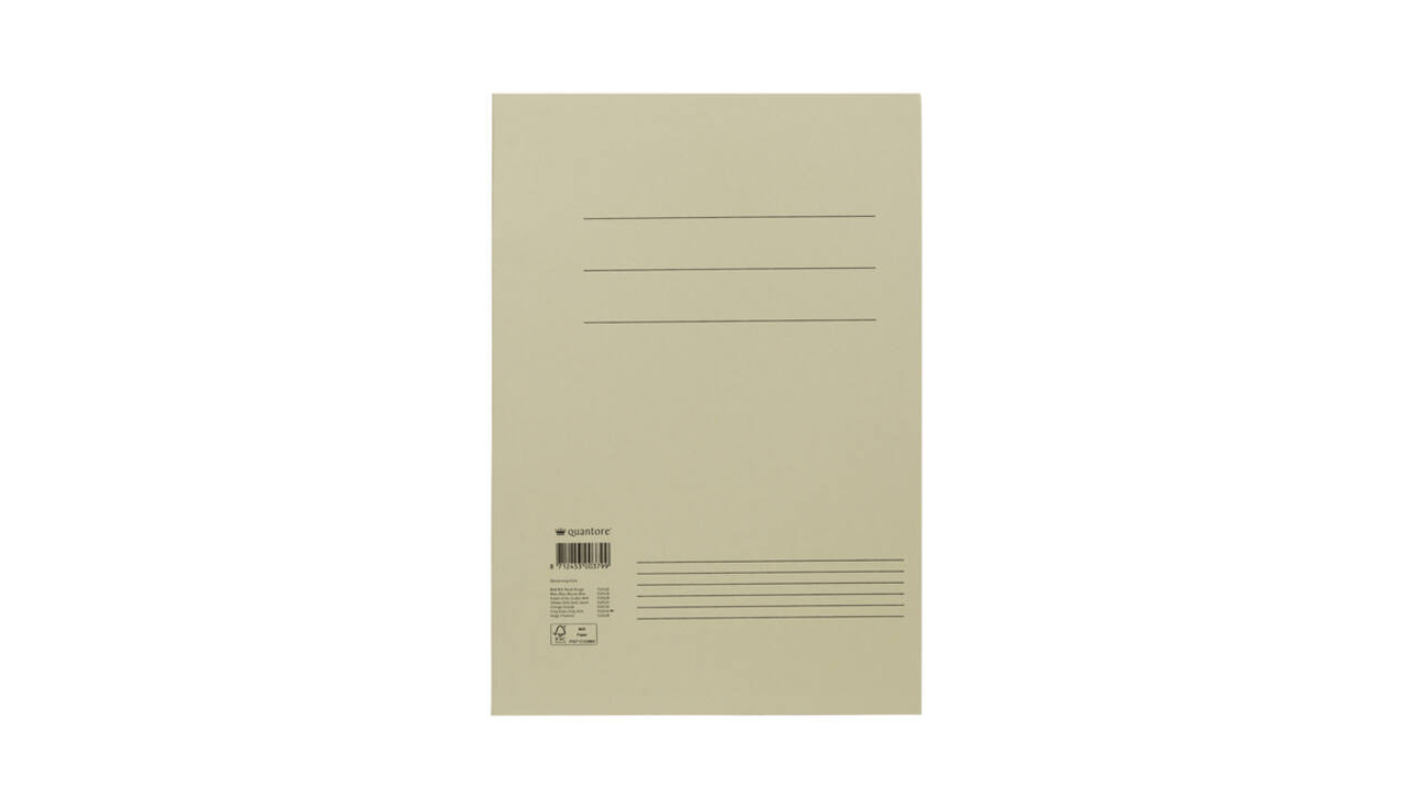 Dossiermap Quantore folio 250gr grijs