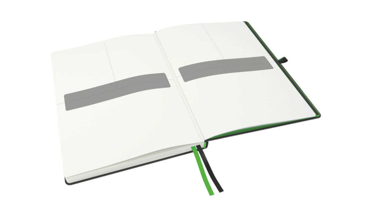 Notitieboek Leitz Complete A4 lijn 160 pagina's 100gr zwart