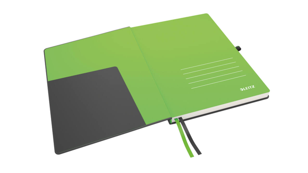 Notitieboek Leitz Complete A4 lijn 160 pagina's 100gr zwart