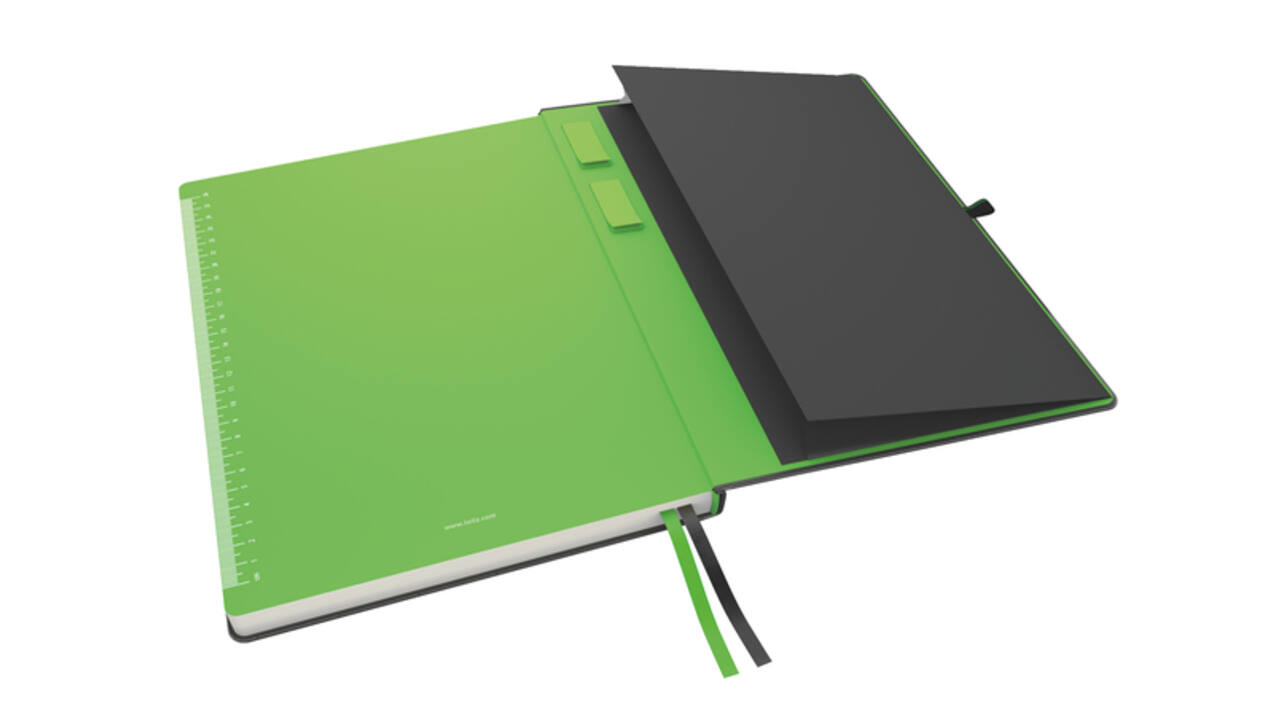 Notitieboek Leitz Complete A4 lijn 160 pagina's 100gr zwart