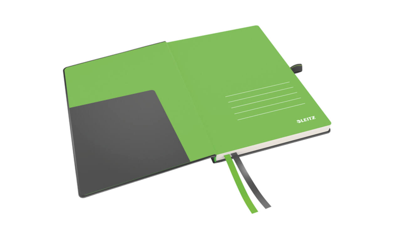 Notitieboek Leitz Complete A5 lijn 160 pagina's 100gr zwart