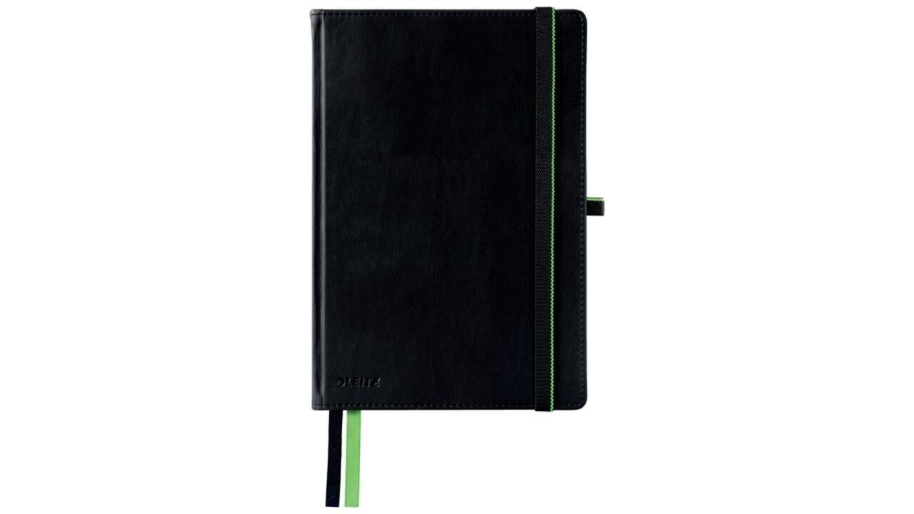 Notitieboek Leitz Complete A5 lijn 160 pagina's 100gr zwart